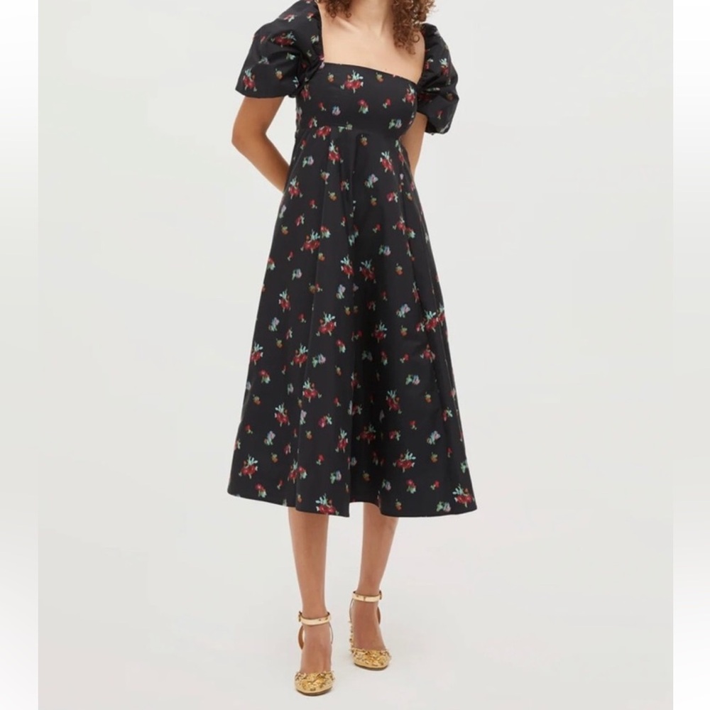 Hill House Matilda Black Ikat Dress